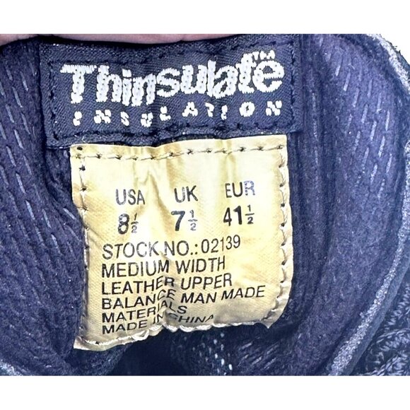 Bates Mens Leather Combat Boots Lace-up Gore Tex Size 8.5 US Black  02139 NEW - Picture 3 of 14